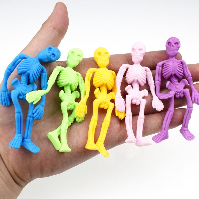 10pcs Elastic Soft Skull Skele - огляд і ціна Kids Zombie Toys
