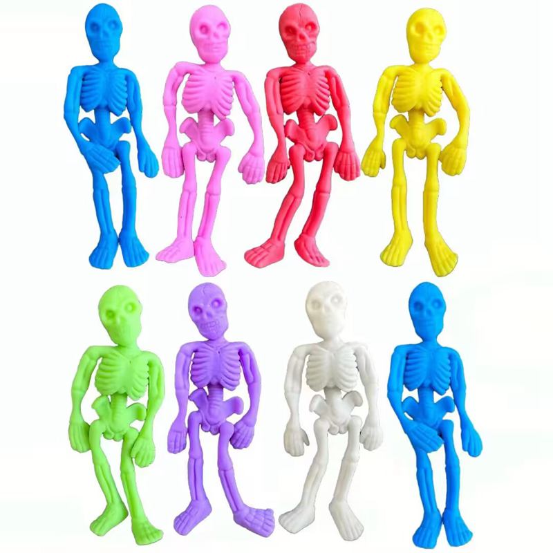 10pcs Elastic Soft Skull Skele - огляд і ціна Kids Zombie Toys